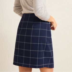 BR Window Pane Plaid Skirt